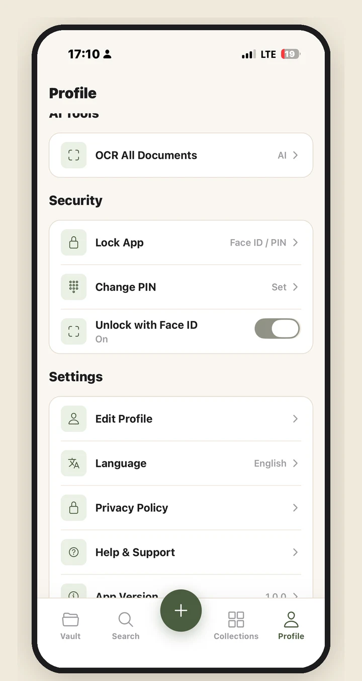 Security and lock screen